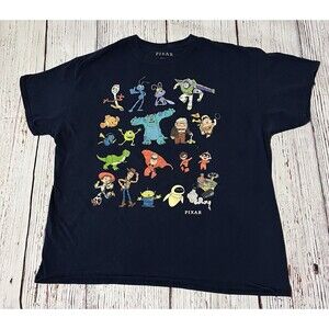 Disney Pixar Unisex Blue Character Graphic Short Sleeve T Shirt Size XL
